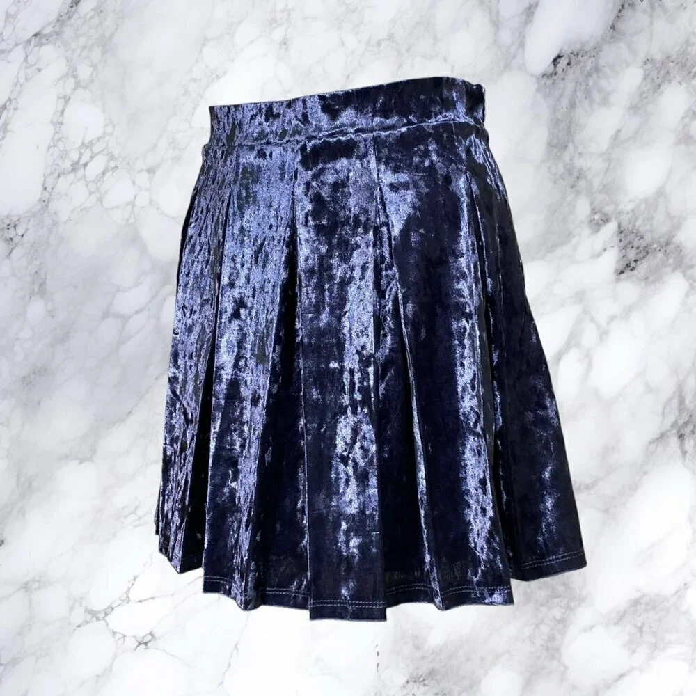 Lovers and Friends Emmry Mini Skirt - Steel Blue